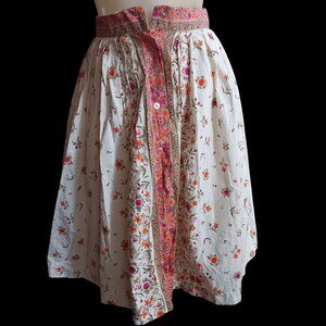 Vintage Women's Skirt 22" 22W 1970's True Boho Midi 1of1 Handmade Pleat Ren Fair